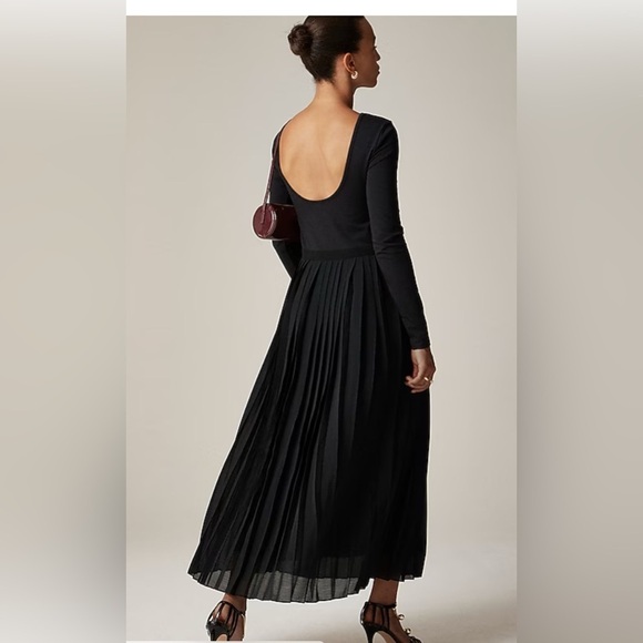 NEW J.Crew Pleated Ballet Dress Green Stretch Cotton Blend A-Line Maxi Dress XXL - Picture 8 of 12